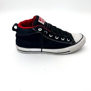 Converse Chuck Taylor  High Top Black Lace Up Sneakers Mens Size 8